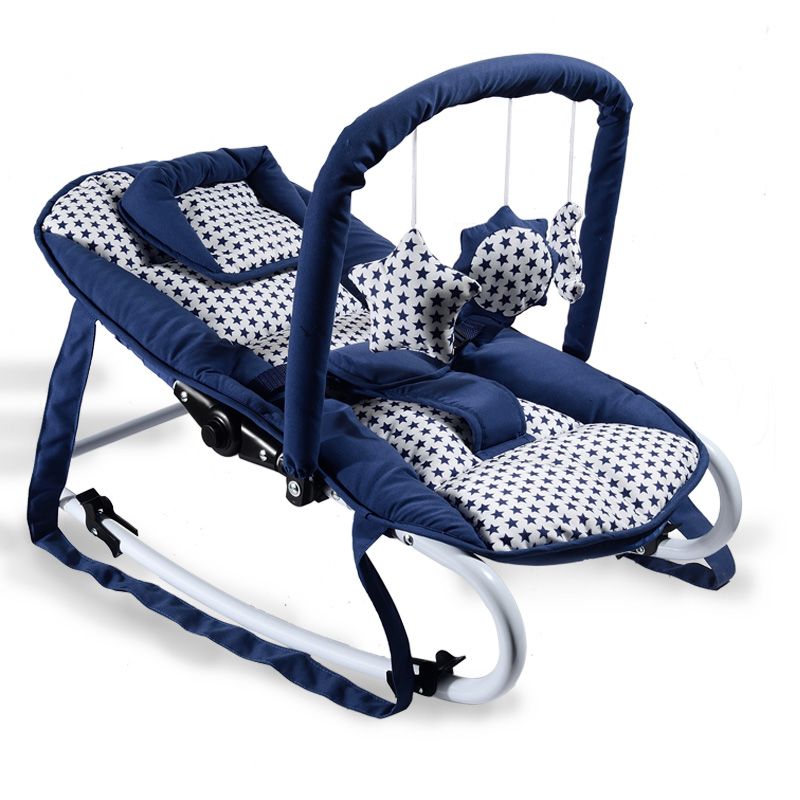 新款婴儿摇摇椅哄宝神器哄娃哄睡平衡摇篮躺椅孩子安抚折叠睡觉床