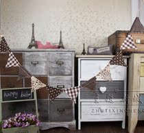 New children's photography props 2020 exterior wedding dress photography 100 days baby basket pendant hanging rope Korean small colorful flag