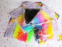 Childrens new color random tie hair rope Hairband disposable color black pan head rubber band hair accessories headgear