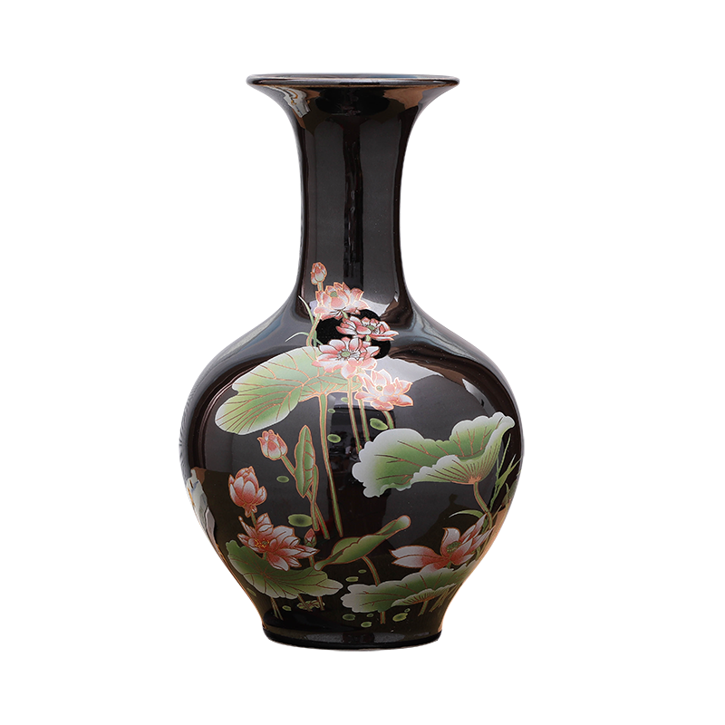 Furnishing articles sharply jingdezhen ceramics glaze vase flower arranging flower implement modern vogue to live in the sitting room porch decoration