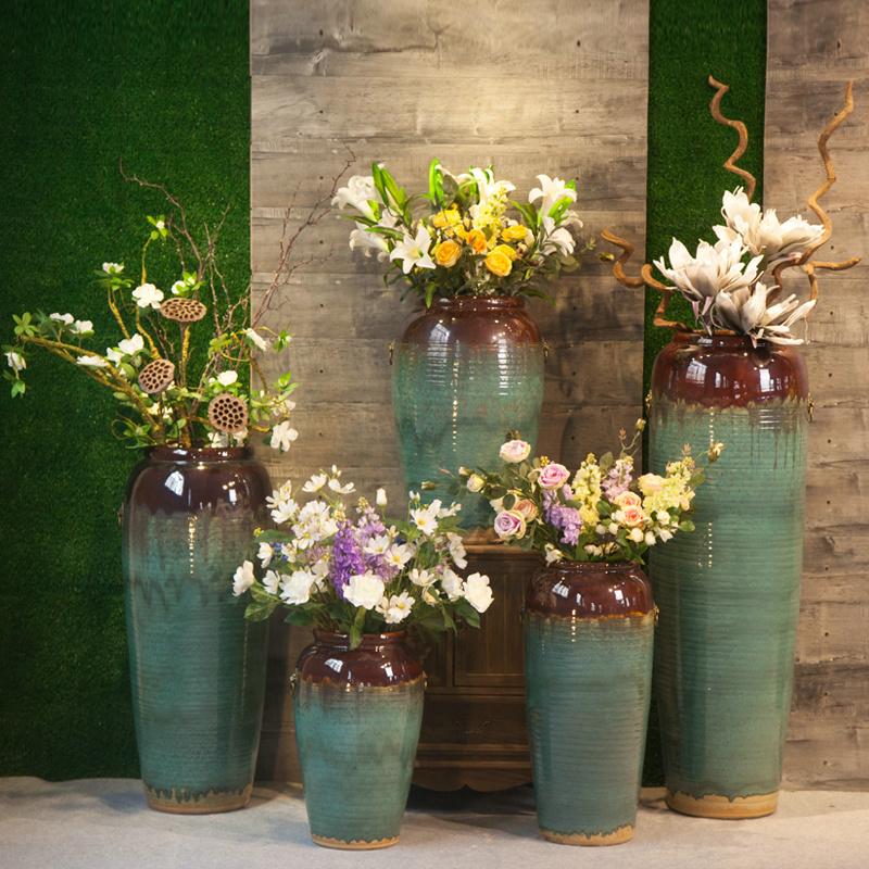 Jingdezhen ceramic vase of large hotel hotel sales department between example large vases, flower, flower arranging furnishing articles