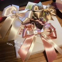 Korean Silk Ribbon Butterfly Knot Finished High-end Accessories Invitation Letter Fake Festival Birthday Packaging Gift Box Decoration Now