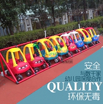 Custom Kindergarten Princess Car Storage Rack Outdoor Tricycle Parking Space Bike Storage Rack Naughty Castle Finishing