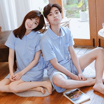 Couple Sleepwear Summer Short Sleeves New Suit Loose Casual Fresh Sweet summer home Sleeping Schoolgirl