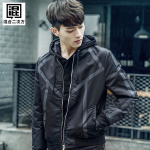 飞行员夹克男2018新款春秋季外套韩版修身运动风衣棒球服男士上衣