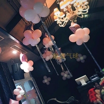 Wedding Christmas New Years Day decoration balloon birthday party decoration tassel color strip wedding room five-pointed star rain Silk