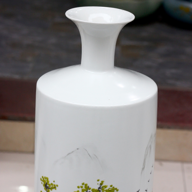 I and contracted in jingdezhen ceramics dried flowers big vase home sitting room hotel landing crafts decorations