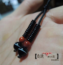 Tibetan BUDDHA BEADS Nanhong pharmacist Agate disciple BEADS BROTHER beads 6MM TEXT play accessories Tibetan Bodhi hand string HANDHELD