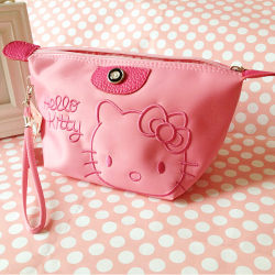 Cute Cosmetic Bag Cartoon K Cat Organizing Bag Large Capacity Travel Waterproof Storage Bag