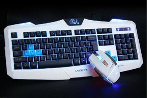 包邮LOL电竞键盘鼠标套装 专业抗暴游戏套装