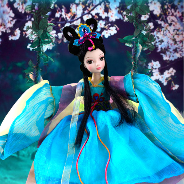 包邮正品可儿娃娃孔雀公主关节体古装古代芭芘娃娃女孩玩具礼物