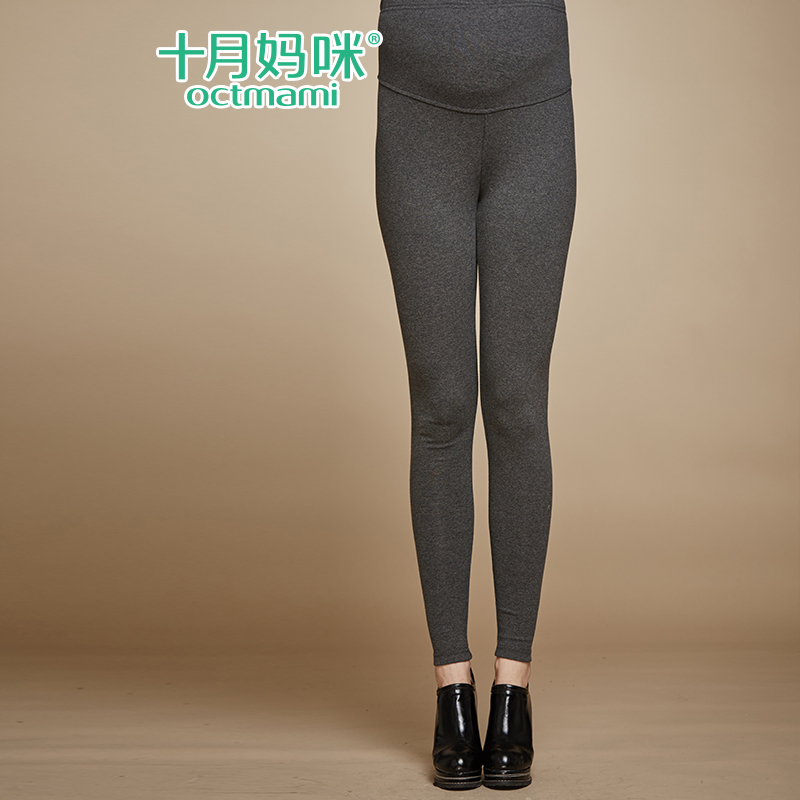 十月妈咪孕妇打底裤 夏秋孕妇裤子长裤 时尚糖果色孕妇装托腹裤