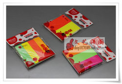 Xitong XT-010 four fluorescent sticky notes notice stickers 19*76mm N times stickers 4*100 sheets easy to tear