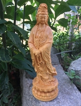 Cliff Cypress rosary Guanyin Bodhisattva Buddha statue living room home furnishings stand Lotus Guanyin Bodhisattva