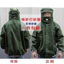 Protective sandblasting clothing paint hats sanding clothing thickened canvas clothing painting clothing sandblasting clothing sandblasting hat