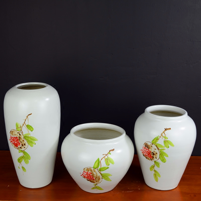 Jingdezhen ceramic vases, new Chinese style furnishing articles dried flowers flower arrangement I and contracted sitting room decoration home decoration