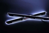 Audi Rs A3 A4L A5 A6L A7Q3Q5Q7LED light streamer dynamic welcome pedal modified threshold bar