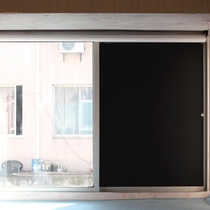 Glue-free electrostatic black matte shading glass stickers Household balcony bathroom opaque window film sunscreen