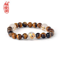 Xiangan павильон Tiger Eye Stone Цыплята браслет / Зодиак Цыплята