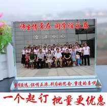 Special crystal photo custom seven-inch eight-inch photo frame production photo table Graduation party Veterans memorial