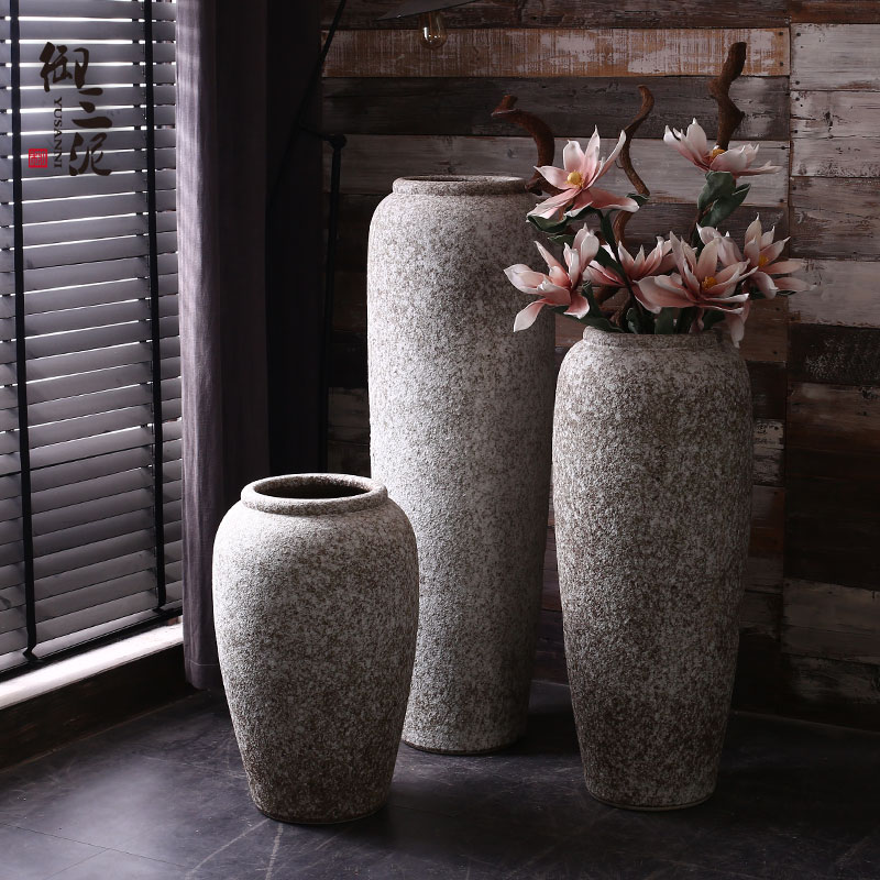 I and contracted Nordic white ceramic furnishing articles sitting room of large vase dried flower decoration flower arranging flower POTS