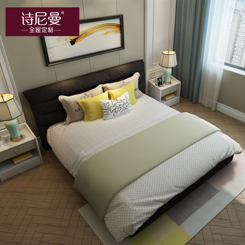 诗尼曼布艺床劳伦斯chx1501