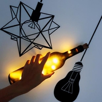 LED Cork lamp copper wire lamp string Firefly Star lamp bar festive Christmas decorative colored lamp red wine glass bottle