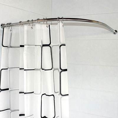 挑三拣四 高档家居浴室304不锈钢 弧形浴帘杆 l型异形浴帘挂杆 窗_7折