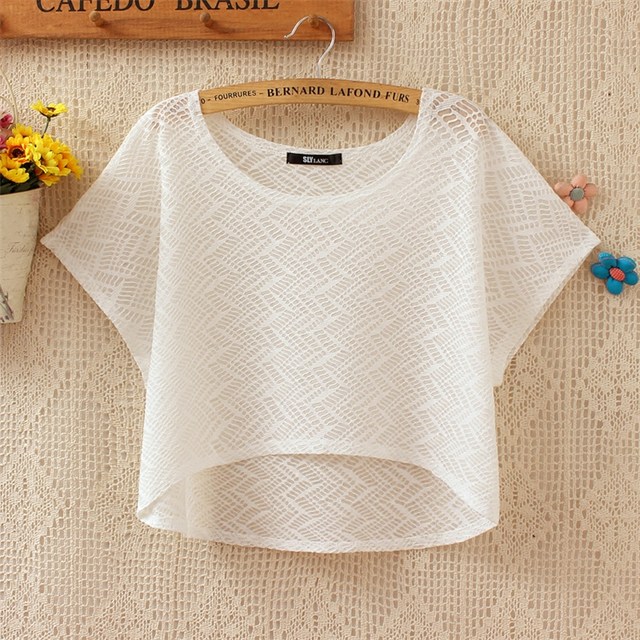 Outside wild shawl short-sleeved blouse summer sun gowns take a small waistcoat lace shirt loose blouse female short paragraph Outside wild shawl short-sleeved blouse summer sun gowns take a small waistcoat lace shirt loose blouse female short paragraph
