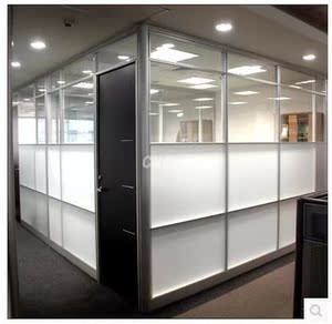 南昌响吕门窗钢化玻璃高隔断屏风办公家具磨砂