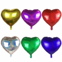 18-inch laser love heart-shaped aluminum balloon wedding banquet room layout peach heart balloon floating air balloon