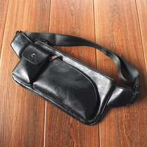 New running bag men multifunctional small satchel casual outdoor waterproof chest Bag Mens backpack leather running mobile phone bag