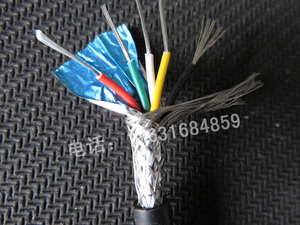 多股镀锡铜电线电缆线软护套线五芯屏蔽信号控