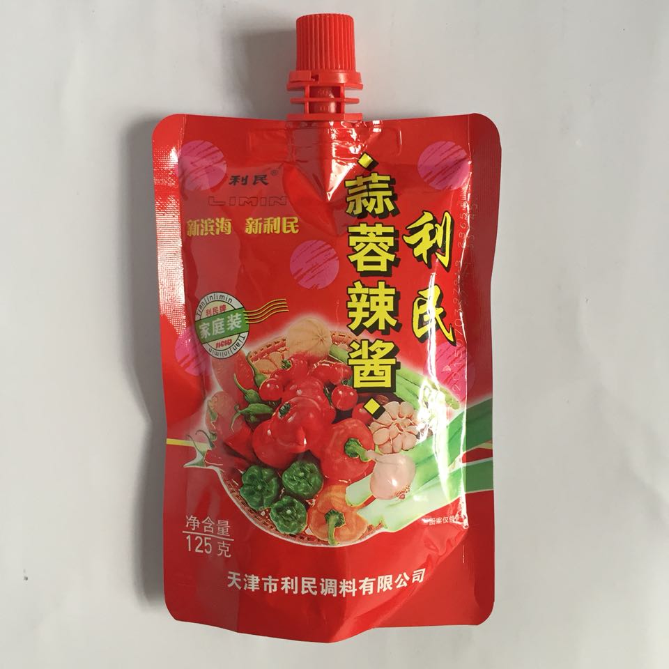 利民蒜蓉辣酱天津烧烤辣椒酱调味辣酱拌饭酱蒜蓉酱料10袋起