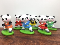 Kung Fu Panda Ornaments Giant Panda Shaolin Boy Chinese Wushu Performance Study Office Shop Decoration