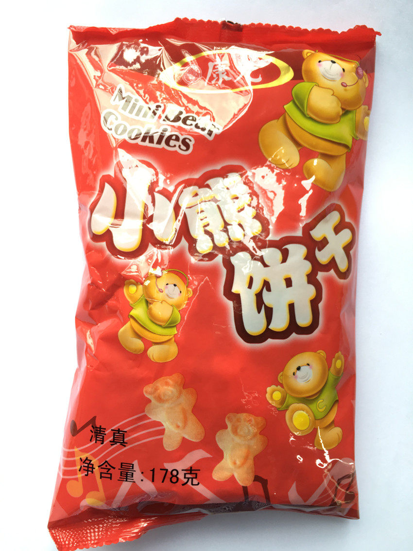 康元 小熊饼干 袋装 178g 零食小点心