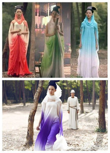 青丘狐传说花月同款古装服装陈瑶写真连衣裙新款仙女服小礼服