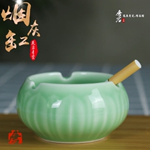 Dragon Springs Green Porcelain Dragon Springs Green Porcelain Ashtrays Lotus Flower Tea Set Accessories Table Ashtrays