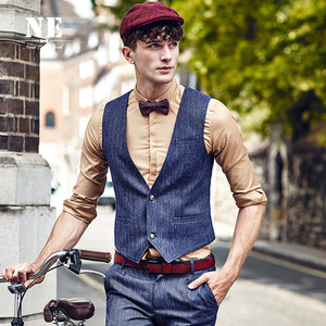 NE<em>伯爵卓尔</em>秋季新品 薄男<em>西装马甲</em> 休闲英伦风