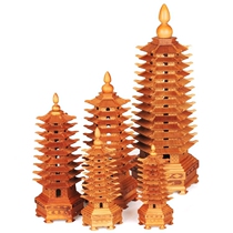 Wenchang Tower 13-story new nine-story peach wood Wenchang Tower decoration urges you to step by step to rise to the gold list