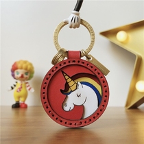 HULLY Unicorn Keychain Handmade Custom Girl Heart Birthday Gift Creative Girl Car Pendant