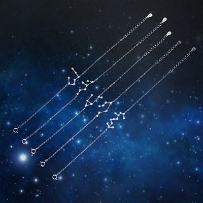 爱洛奇 s925银12十二星座手链女韩版甜美简约细学生闺蜜生日礼物_7折