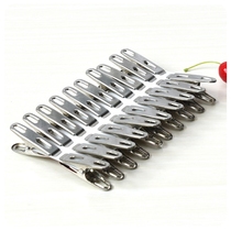Real Stainless Steel Clip Clothes Hanger Sunning Hanger Clips Metal Clip Metal Clip 20 Support 4 Yuan