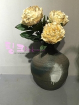 Simulation flowers silk flowers home decoration set up creative European - style single - branch diamond peony rich atmosphere