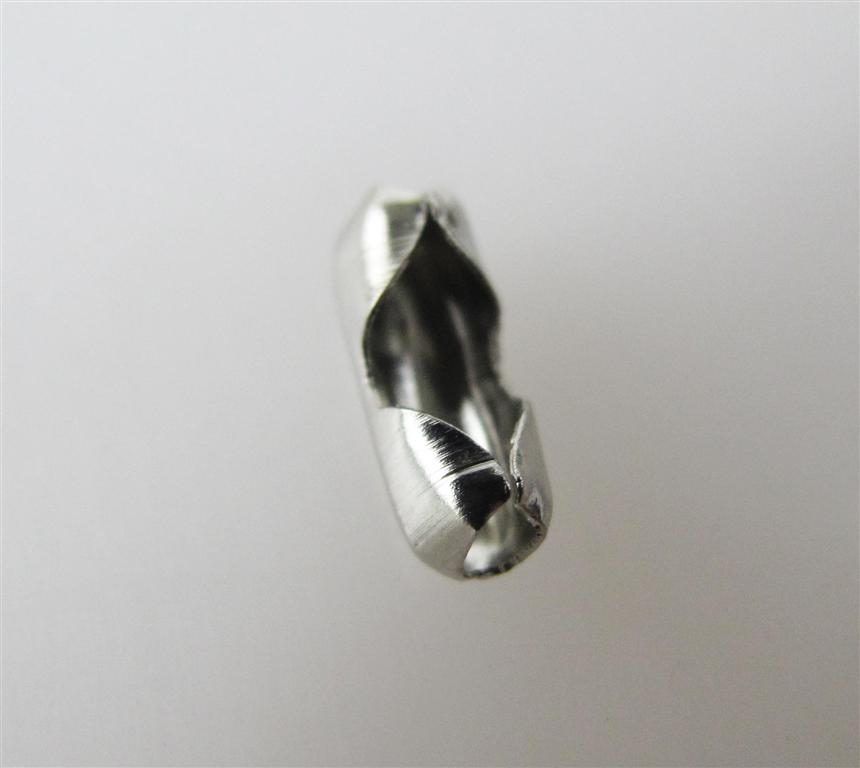 Stainless steel 2.4mm silver bead chain clasp sleeve