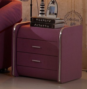 一个布艺床配套床头柜 床买什么颜色柜子就做