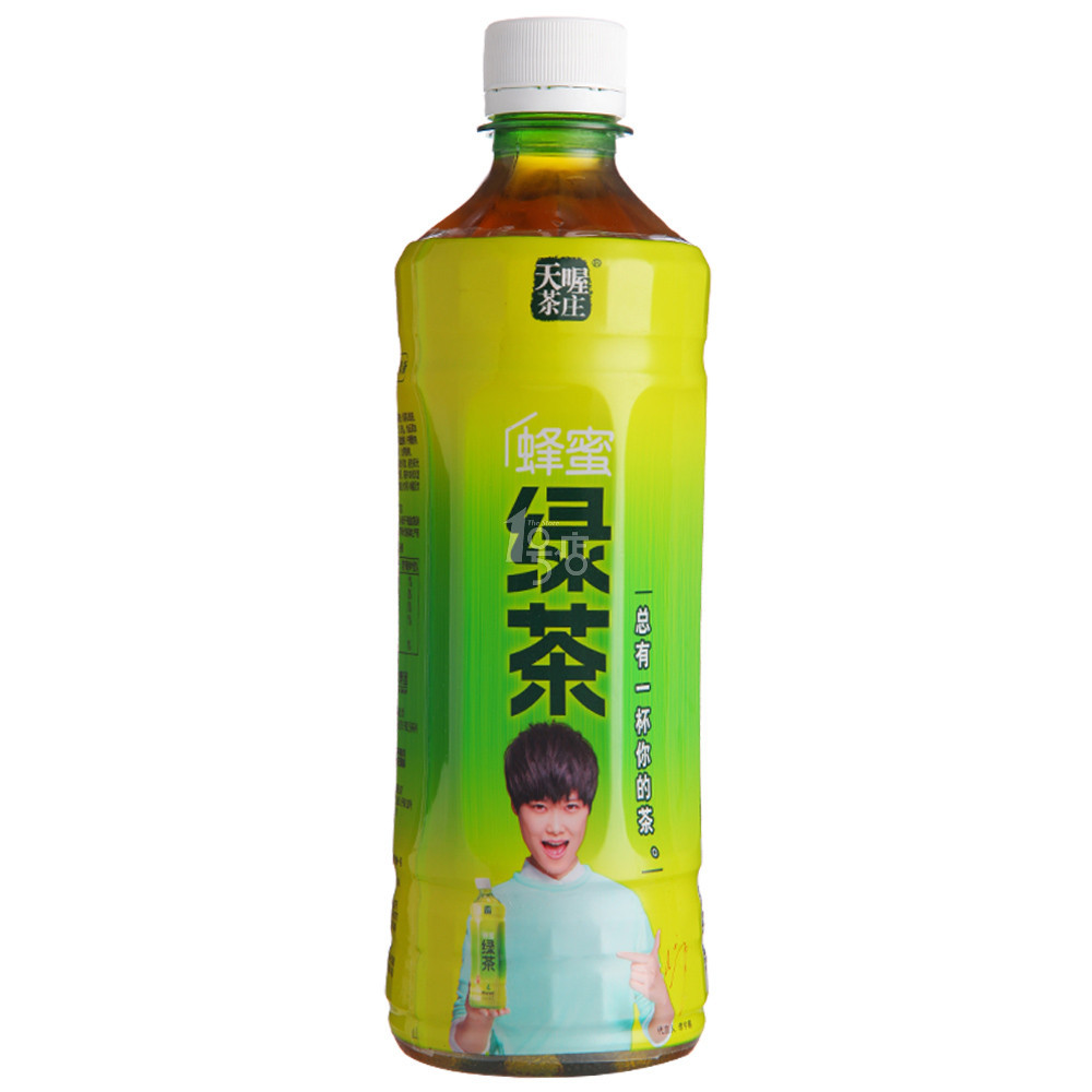 天喔茶庄 蜂蜜绿茶500ml/瓶