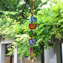 Yunnan wind chime ornaments metal copper bell door decoration Ping An auspicious Bell home decoration creative Lijiang Dongba pendant