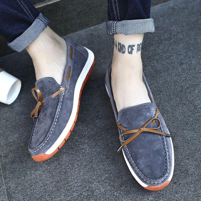 京东商城2017新款品牌潮请修改男鞋休闲舒适豆豆鞋韩版复古时尚驾_不