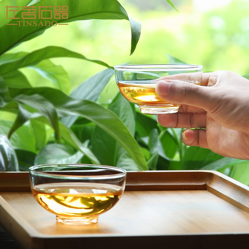 ZuoMing right is more transparent glass tea cup small heat - resistant coffee cup sample tea cup kunfu tea cup